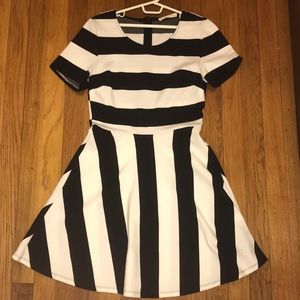 TJMAXX Dress Casual Black and White Stripes